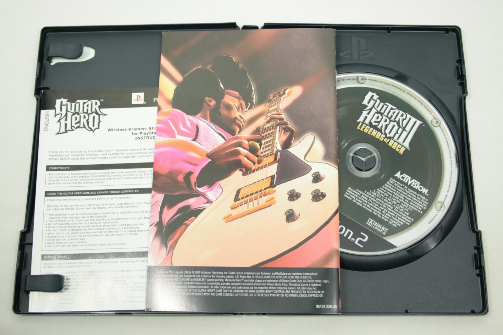 Guitar Hero PS2 Game 3 III Legends of Rock PS2 CIB Complete + Manual & Insert B