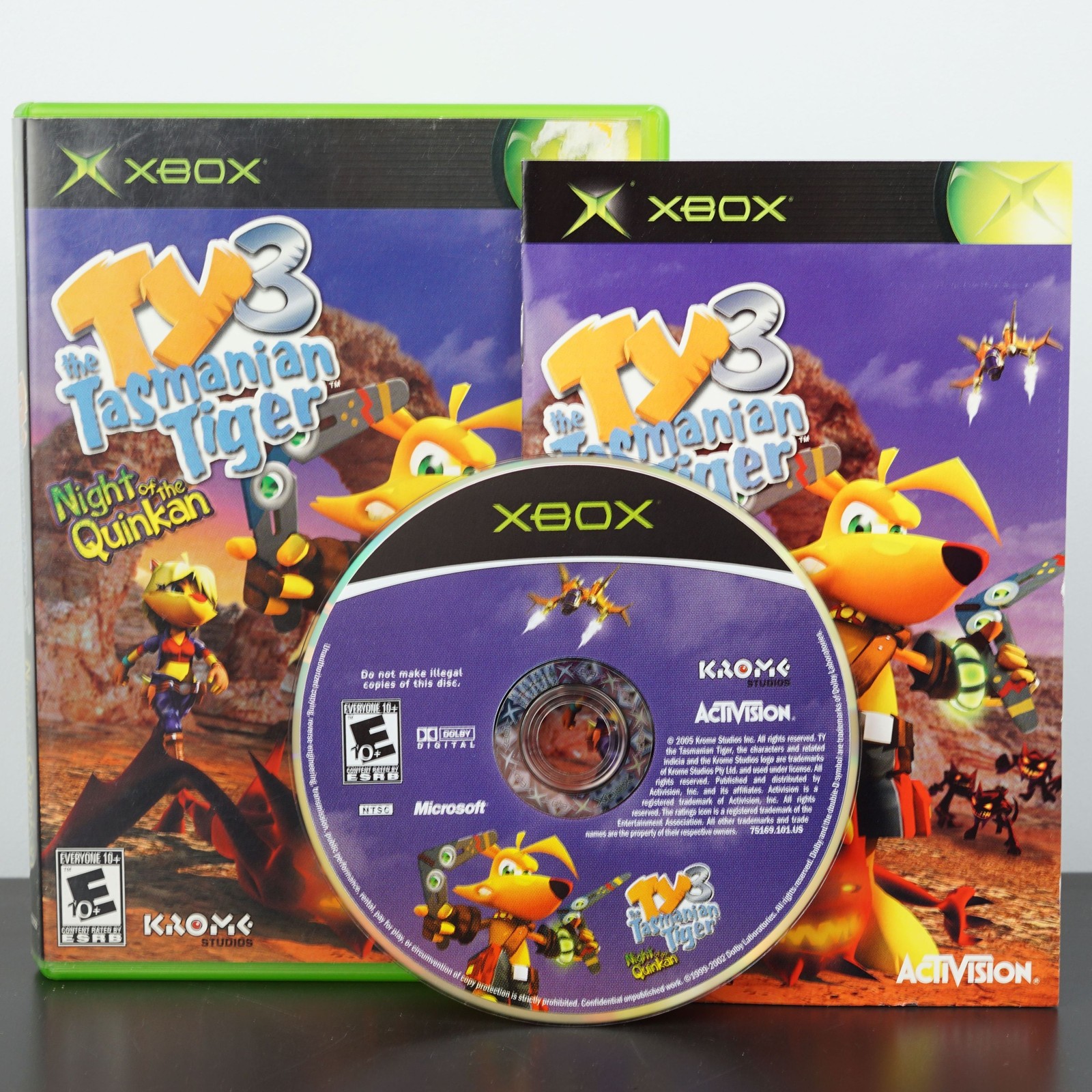 Ty the Tasmanian Tiger 3: Night of the Quinkan (Xbox, 2005) Complete! Tested!