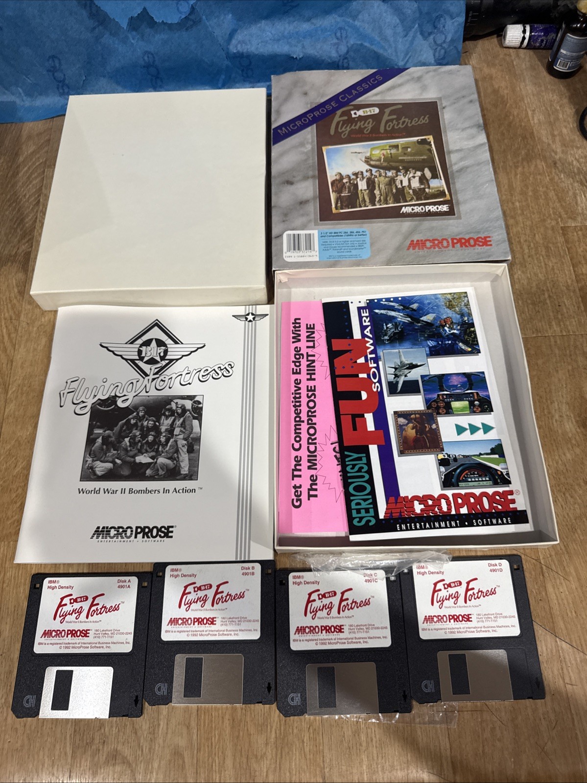 Flying Fortress B-17 – 1993 Micro Prose – Big Box (PC-3.5″ IBM)