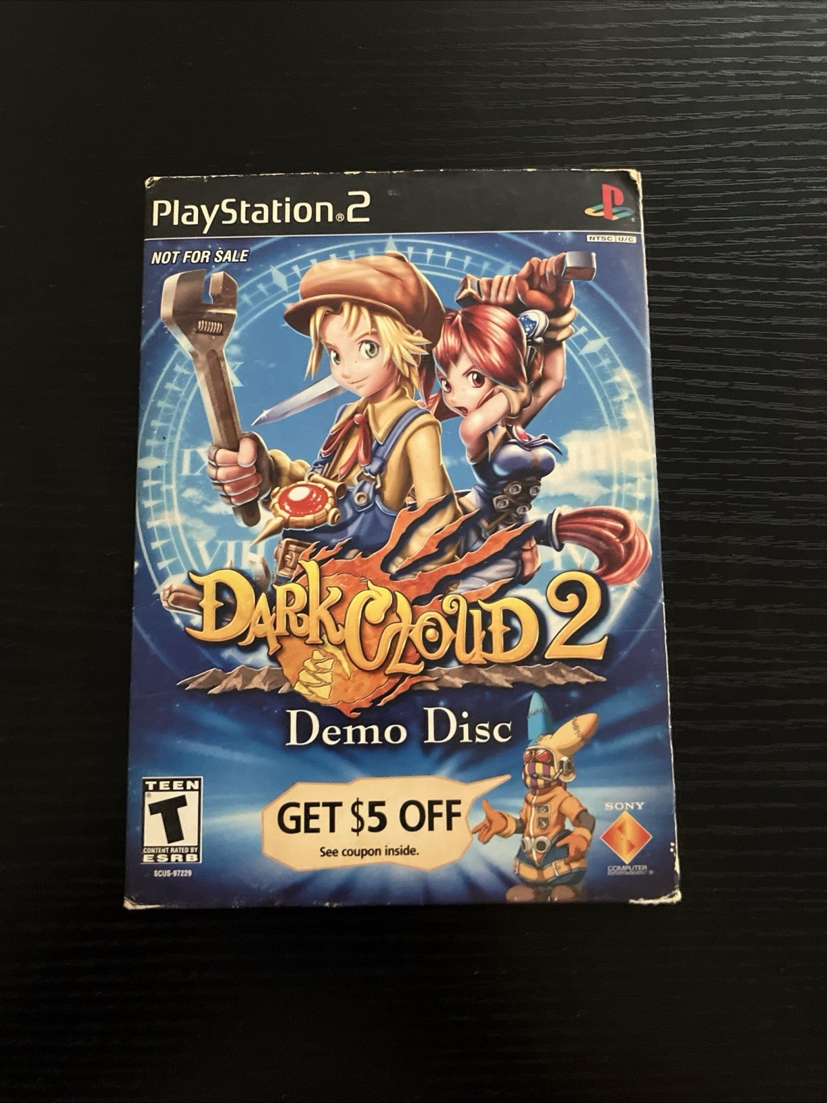 Dark Cloud 2 Playstation 2 PS2 Promotiona Demo Disc w/ Sleeve – yes