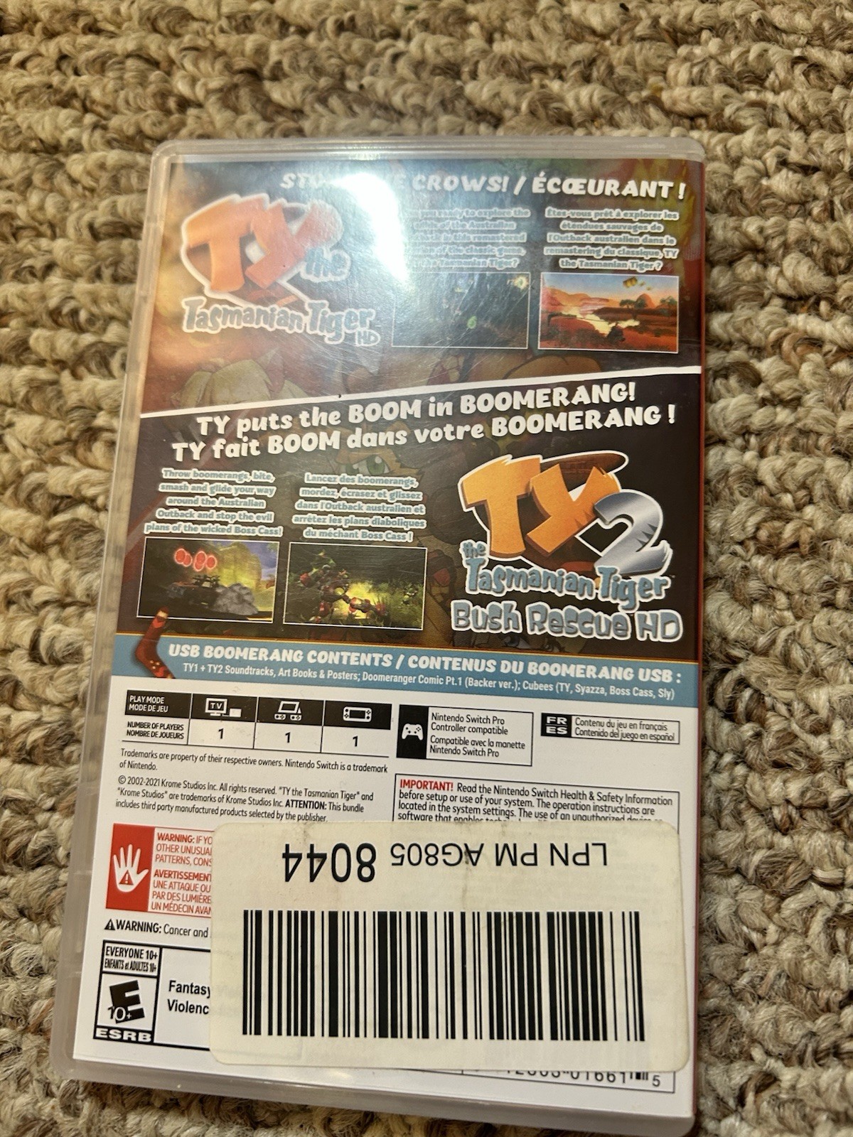 TY The Tasmanian Tiger HD + TY Part 2 Open Box