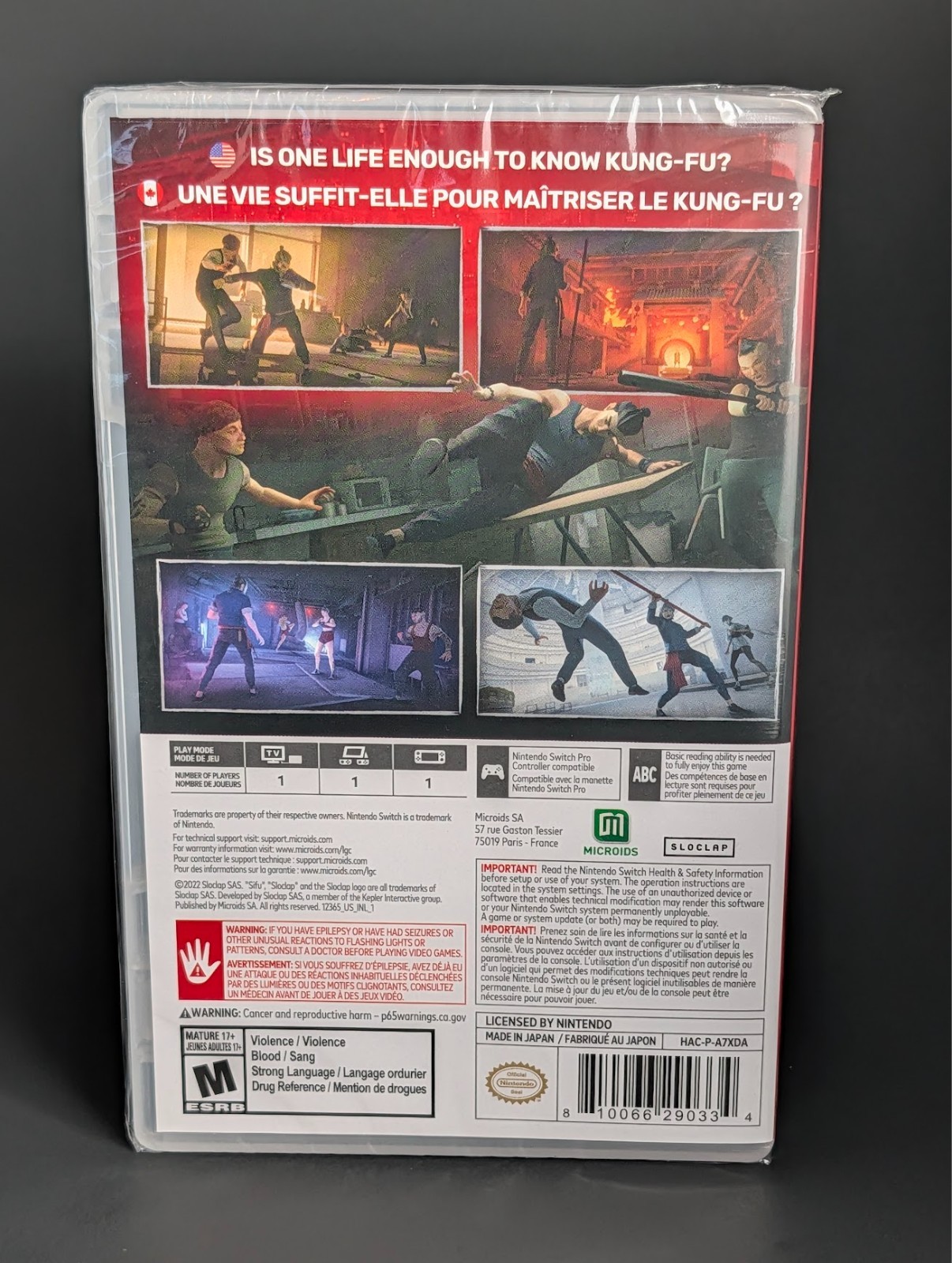 Sifu Nintendo Switch Action Fighting Game Brand New Factory Sealed 810066290334