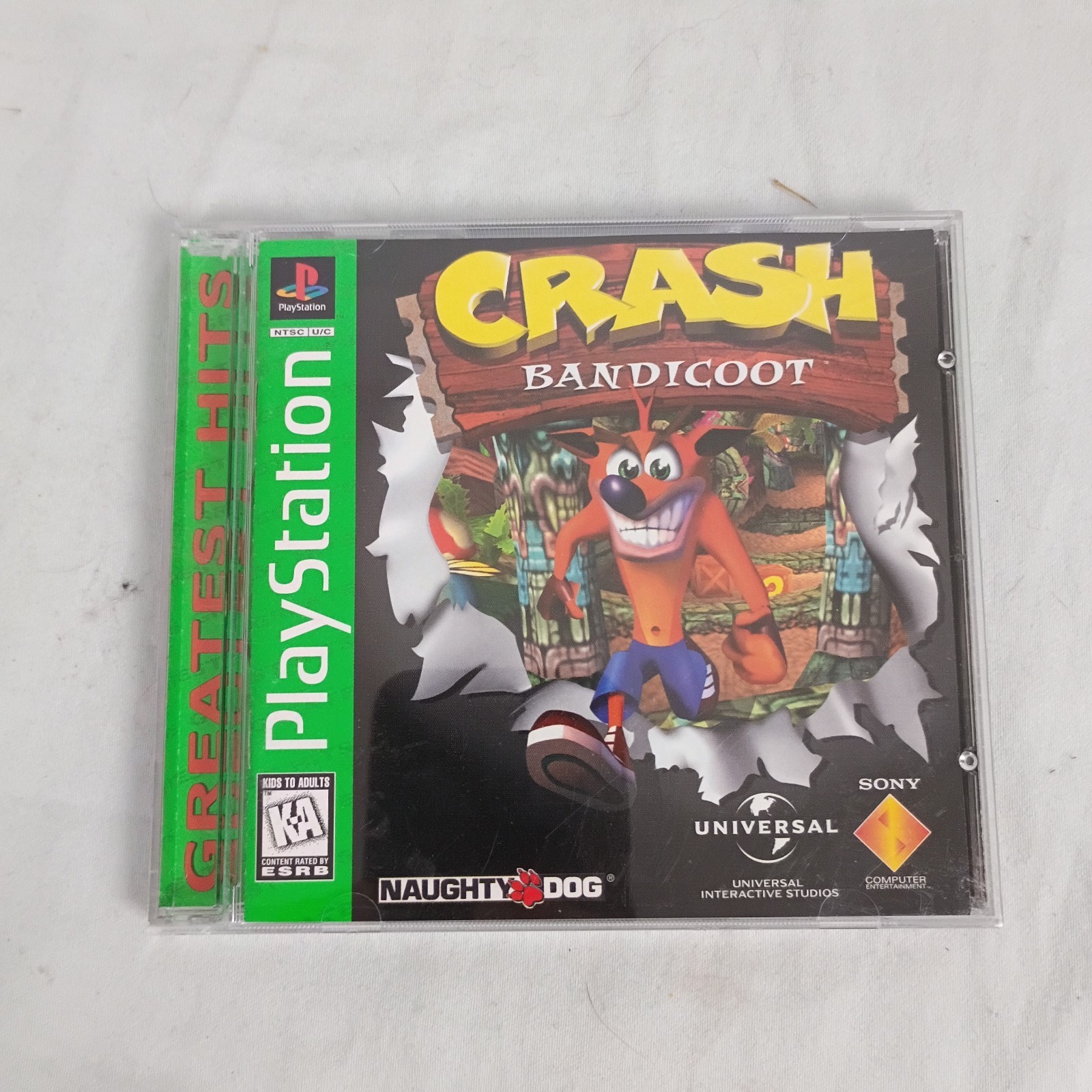Crash Bandicoot (PlayStation 1, 1996) Complete w/ Manual – Tested Working