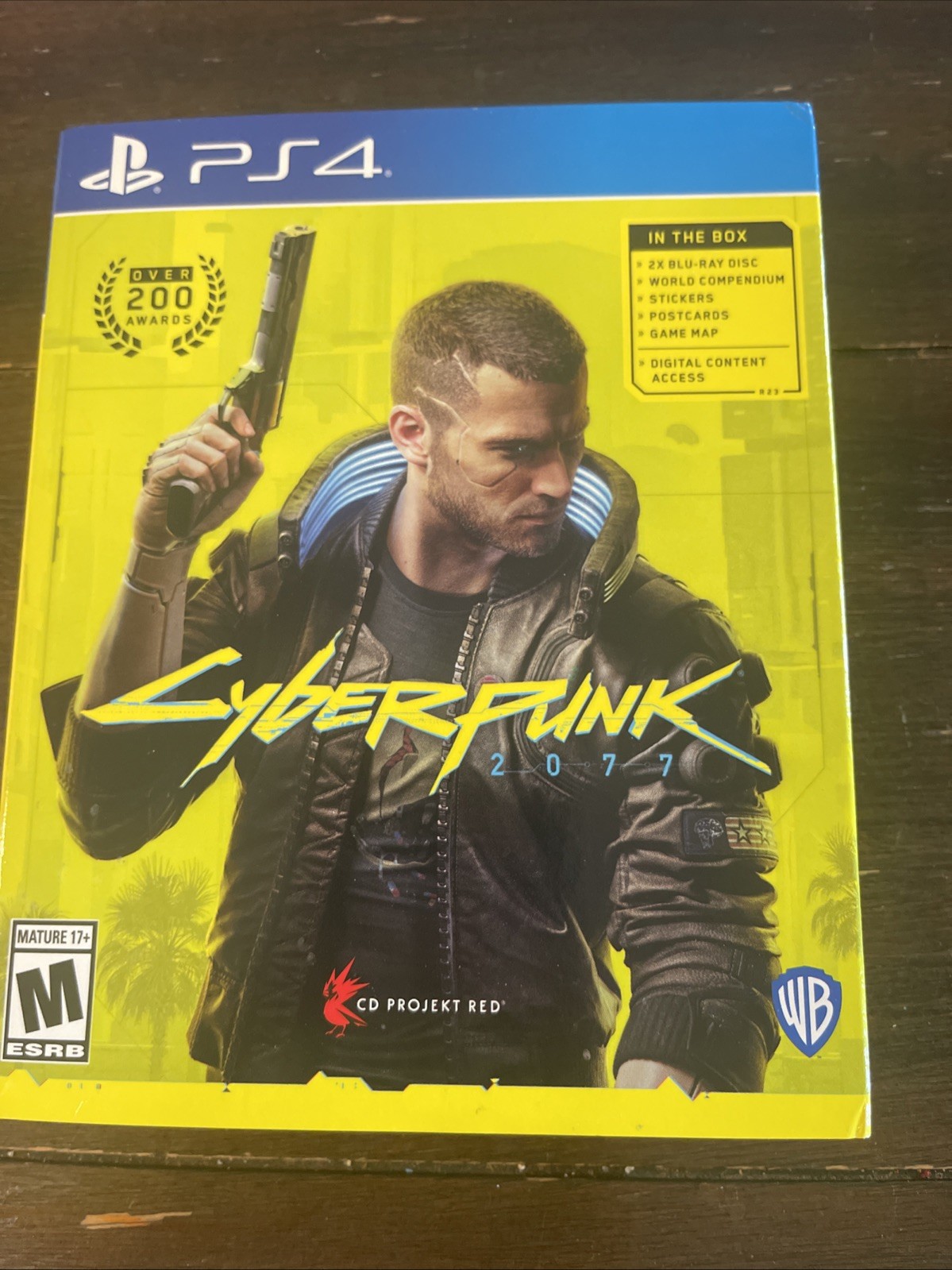 Cyberpunk 2077 (Sony PlayStation 4 PS4, 2020) CIB, Slip Cover, Postcards, Poster