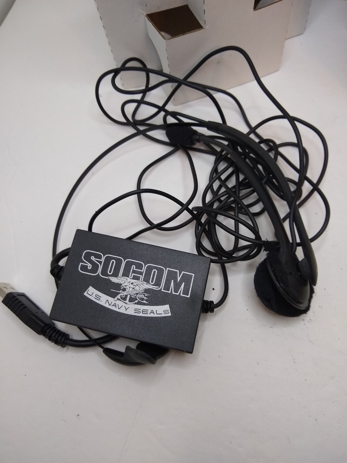 Playstation 2 SOCOM: U.S. Navy Seals Big Box with Headset COMPLETE