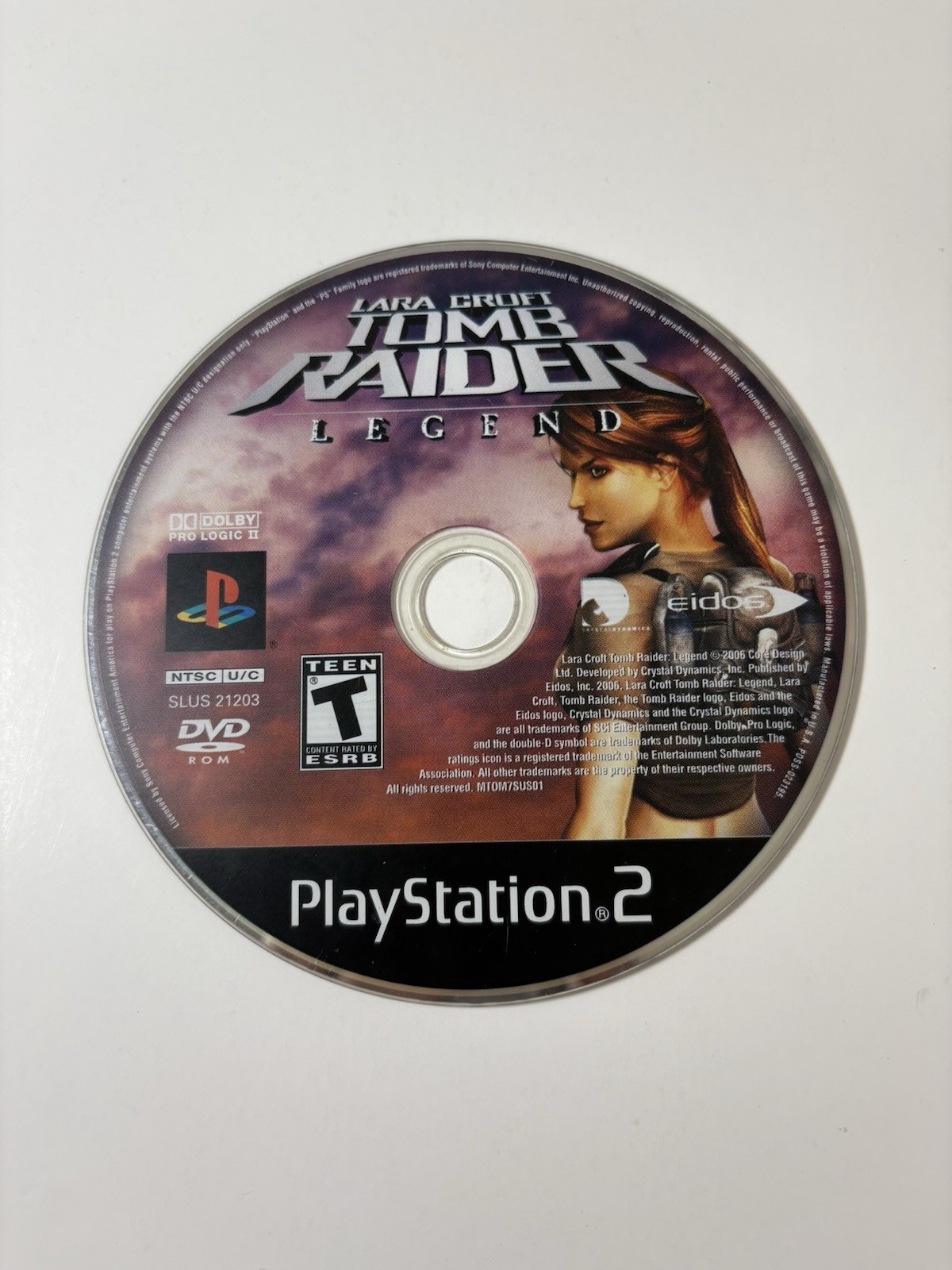 Tomb Raider Legend (Sony PlayStation 2 PS2, 2006) Loose Game Disc Only Tested