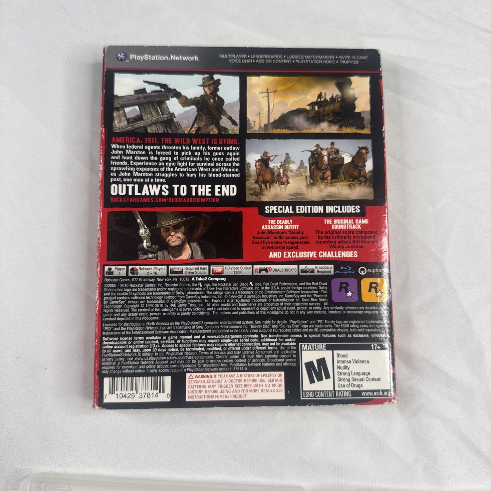 Red Dead Redemption – Special Edition (PS3 2010) Complete w/ Map & Slipcover