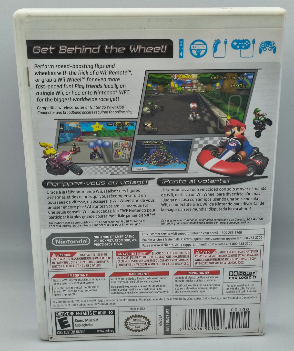 Mario Kart Wii (Nintendo Wii, 2008) Racing Game Online CIB