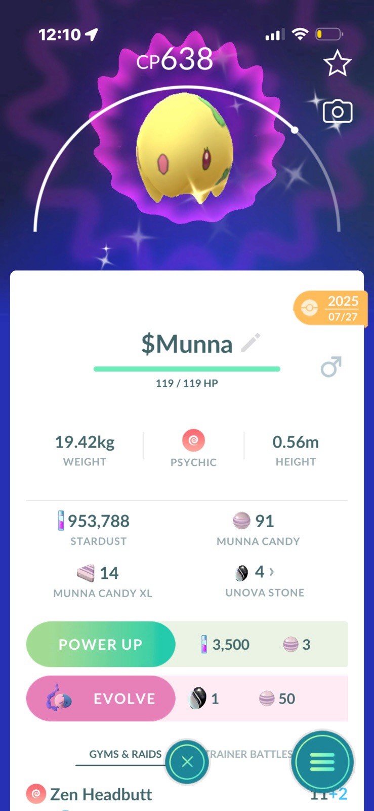 ✨Munna shiny ✨ link trade Pokémon GO Action & Adventure Android iOS