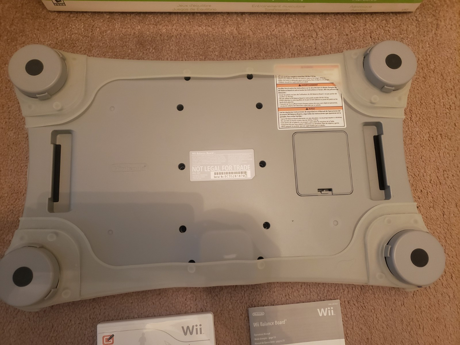 Nintendo Wii Fit Balance Board in Box – Free Shipping – Returns Accepted