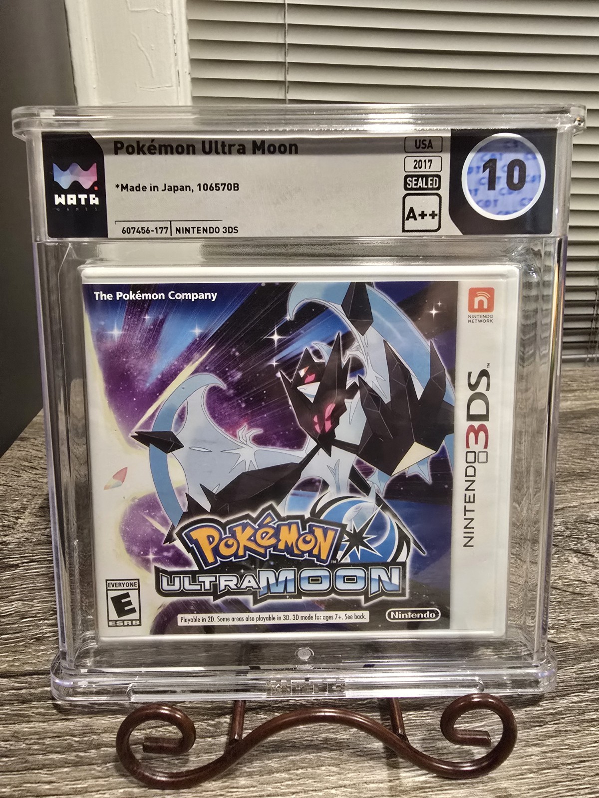 Pokemon Ultra Moon – Nintendo 3DS – WATA Graded 10 A++, Sealed – US Edition
