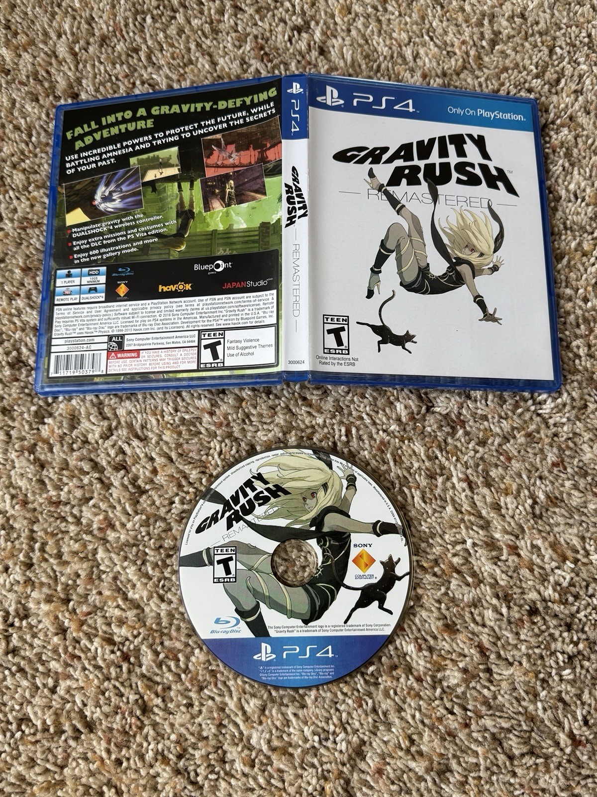 Gravity Rush Remastered – PS4, Playstation 4, Complete USA Version, Rare