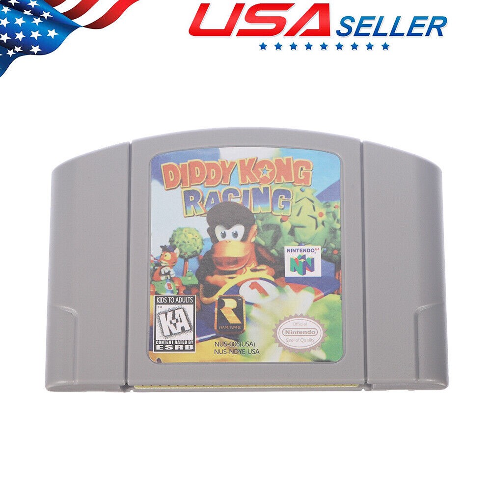 Diddy Kong Racing Video Game Cartridge Console Card For Nintendo N64 Game