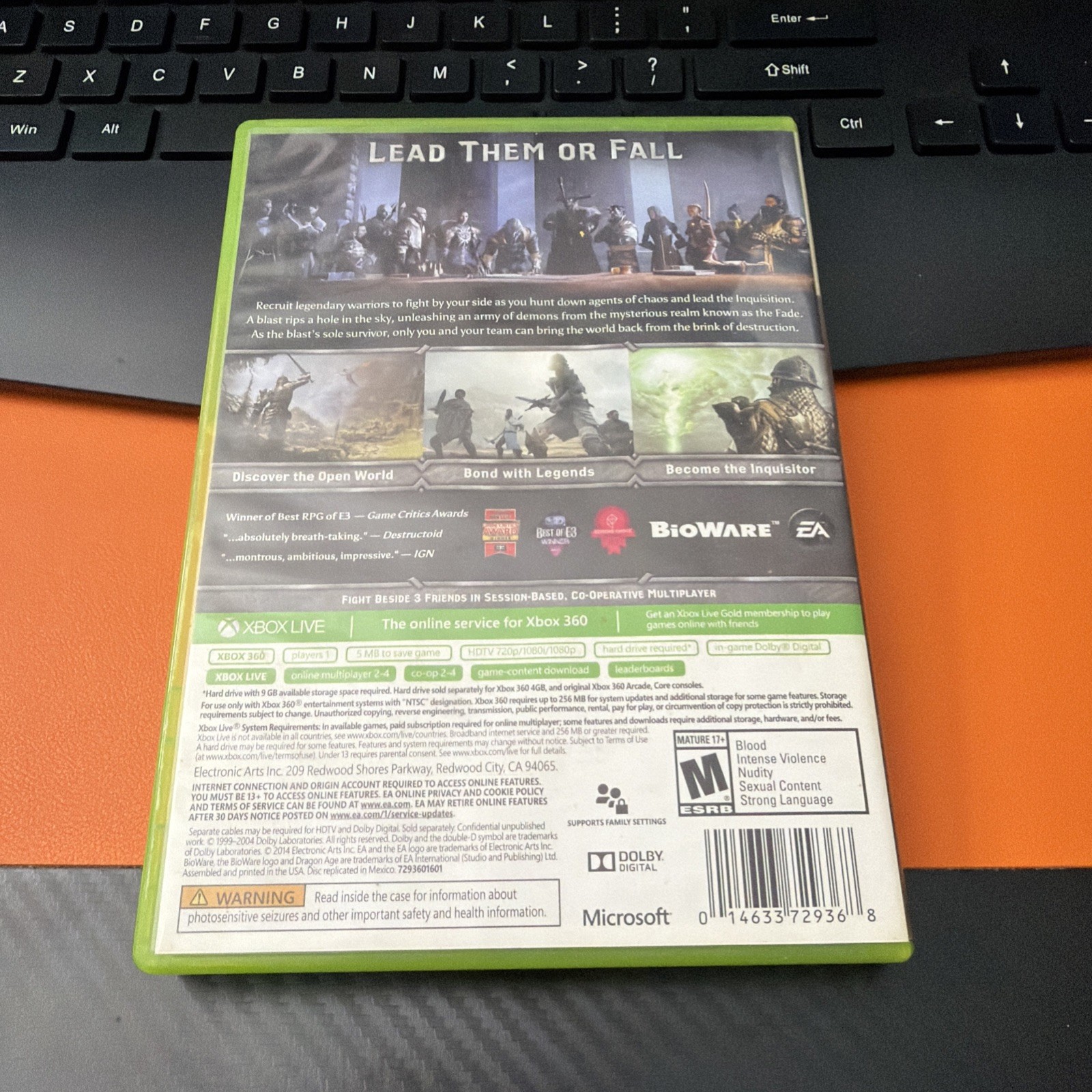 Dragon Age: Inquisition (Microsoft Xbox 360, 2014)