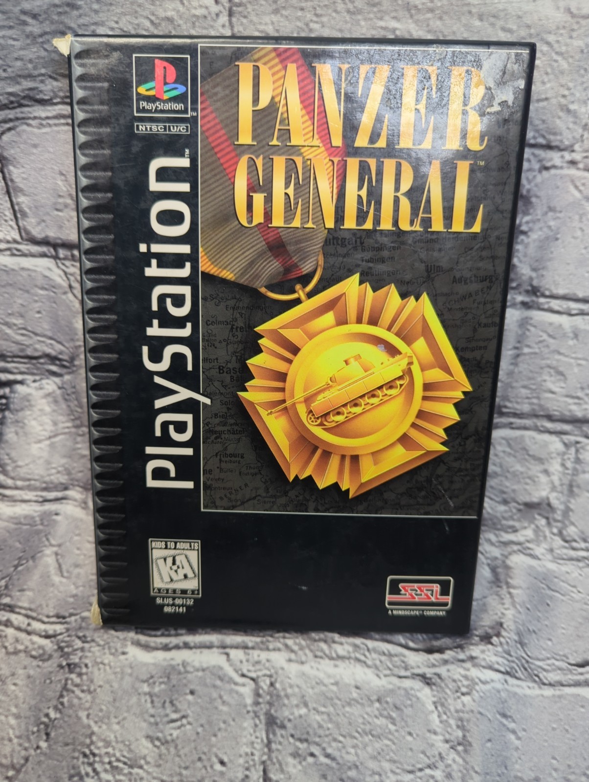 Panzer General Sony Playstation 1 PS1 Long Box Complete CIB Manual