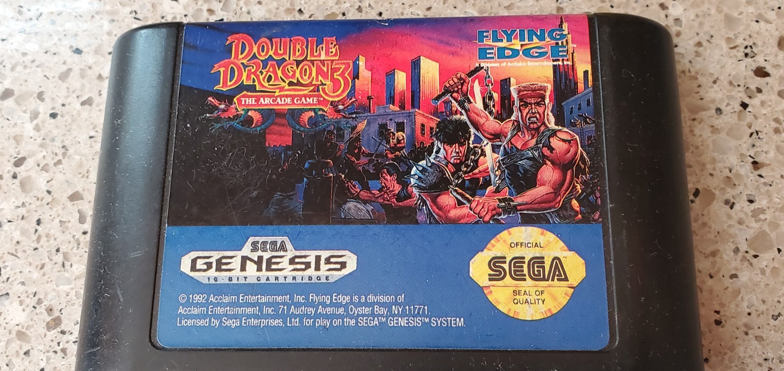 Double Dragon 3: The Arcade Game Sega Genesis III Cart Only TESTED & FREE SHIP !