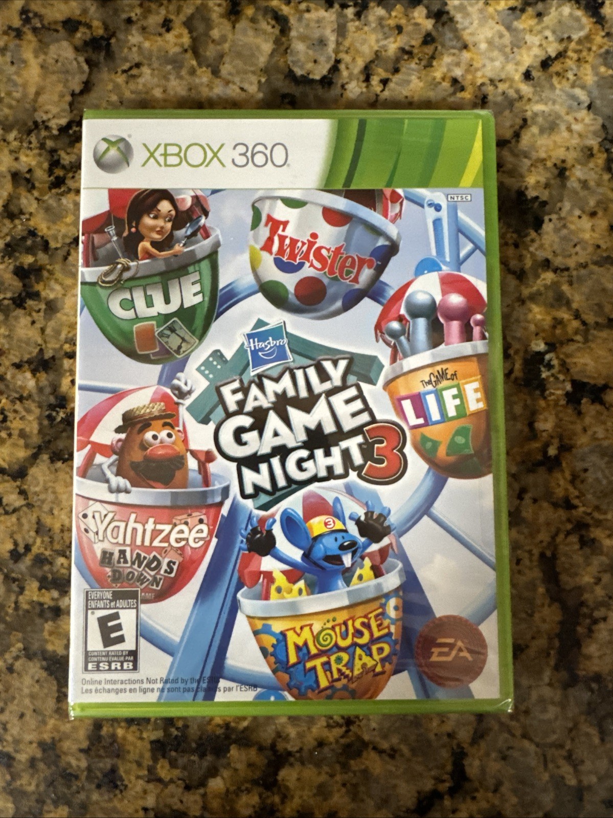 Hasbro Family Game Night 3 (Microsoft Xbox 360, 2010) New/Sealed