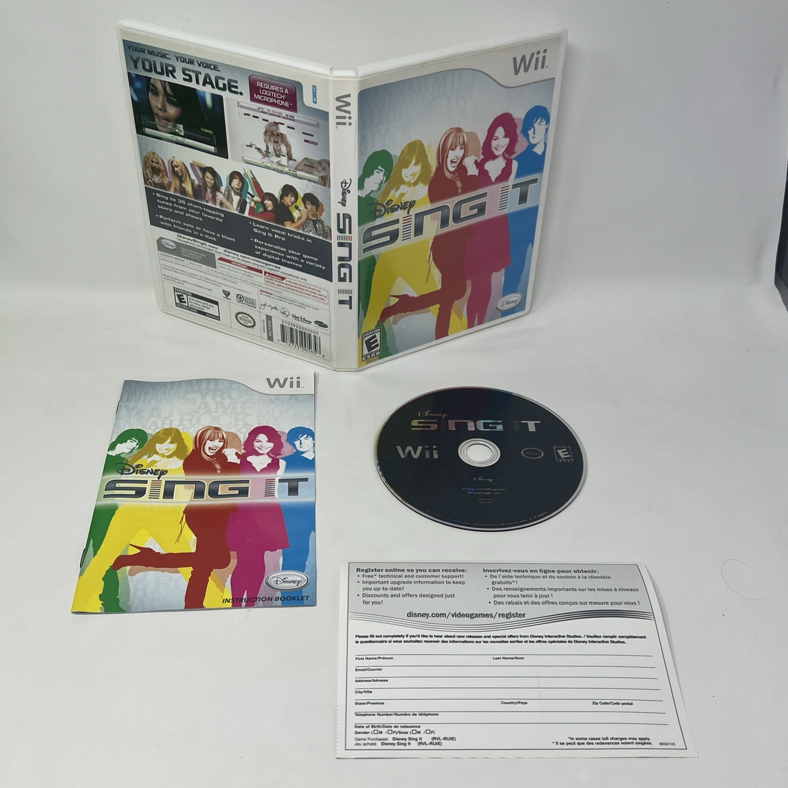Disney Sing It (Nintendo Wii, 2008) Complete CIB