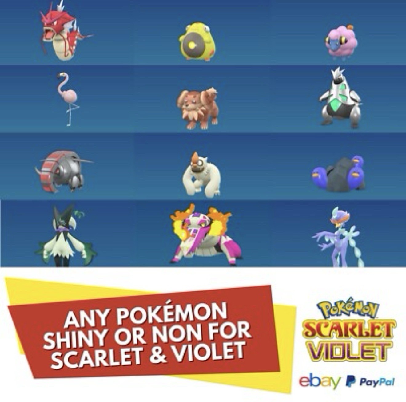 ✨🌟⭐️ANY SHINY CUSTOM POKEMON W/ OT NAME , ABILITY HELD ITEMS , Moves Etc!✨🌟⭐️