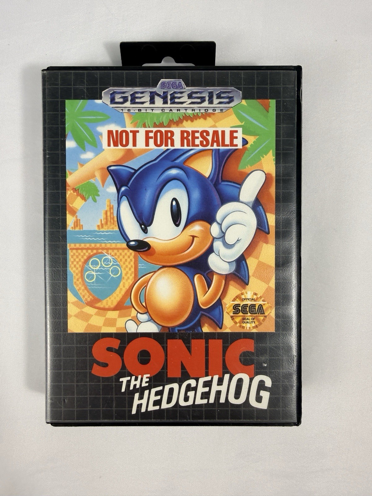 Sonic the Hedgehog Not For Resale Sega Genesis CIB Complete Tested
