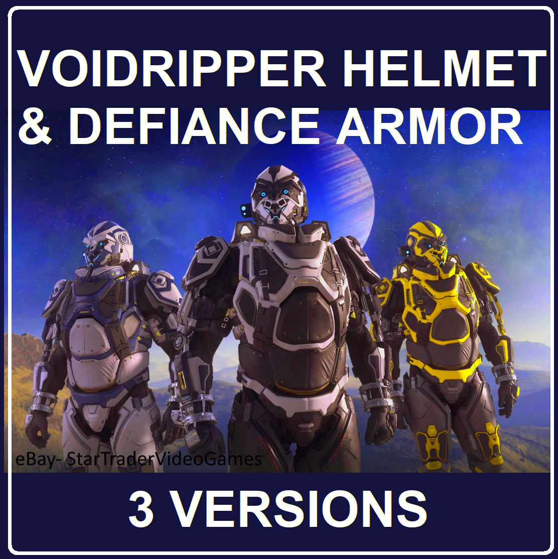 STAR CITIZEN – VOIDRIPPER HELMET & DEFIANCE ARMOR – 3 VERSIONS