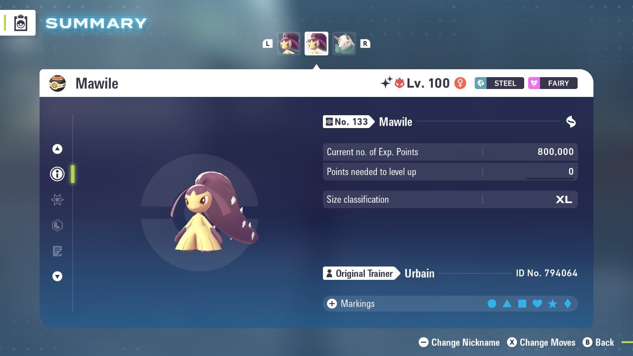Mawile Shiny Alpha 6IVs Battle Ready – Legends ZA