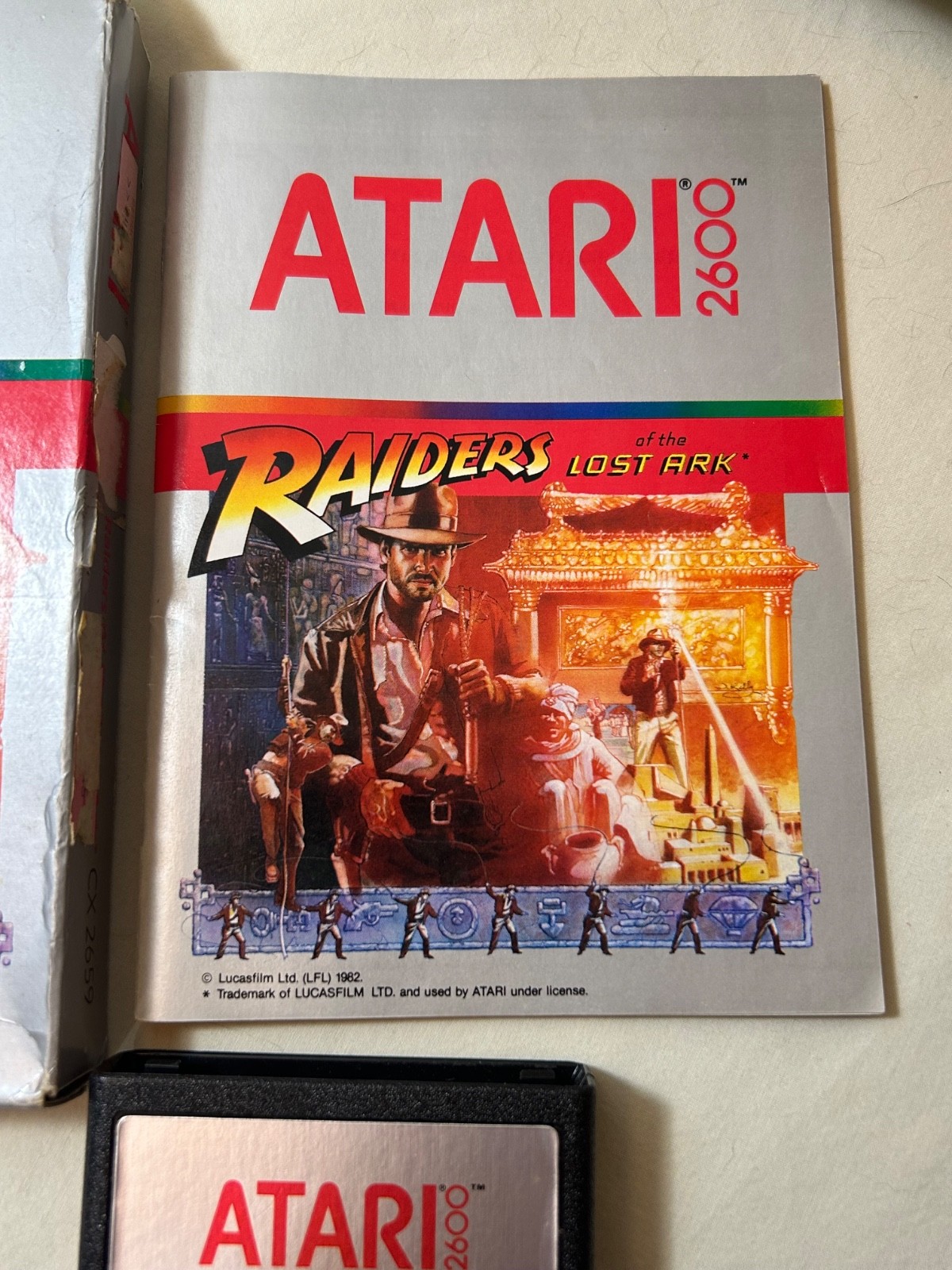 Raiders of the lost ark (Atari 2600, 1982) Game Cartridge (UNTESTED)