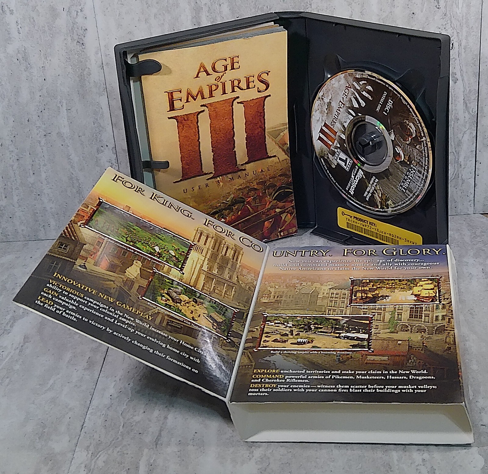 Age of Empires III 3 PC CD-ROM Real-Time Strategy RTS Microsoft Game Studios