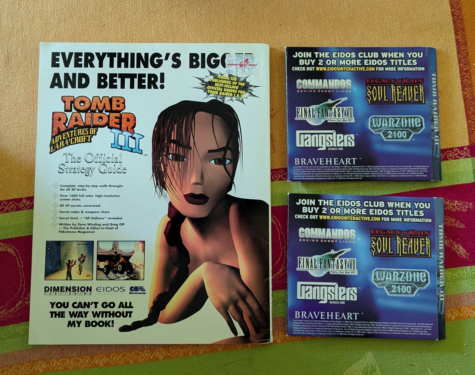 Tomb Raider III: Adventures of Lara Croft w/ Official Strategy Guide – 2 Copies