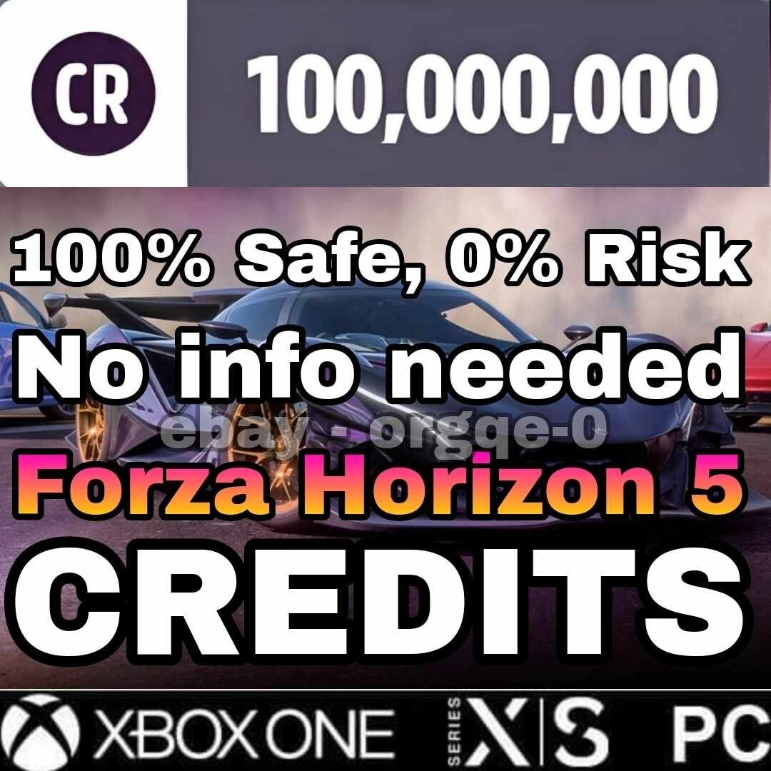 100 M CREDITS | Forza Horizon 5 | XBOX | PLAYSTATION | PC | STEAM (Read below)