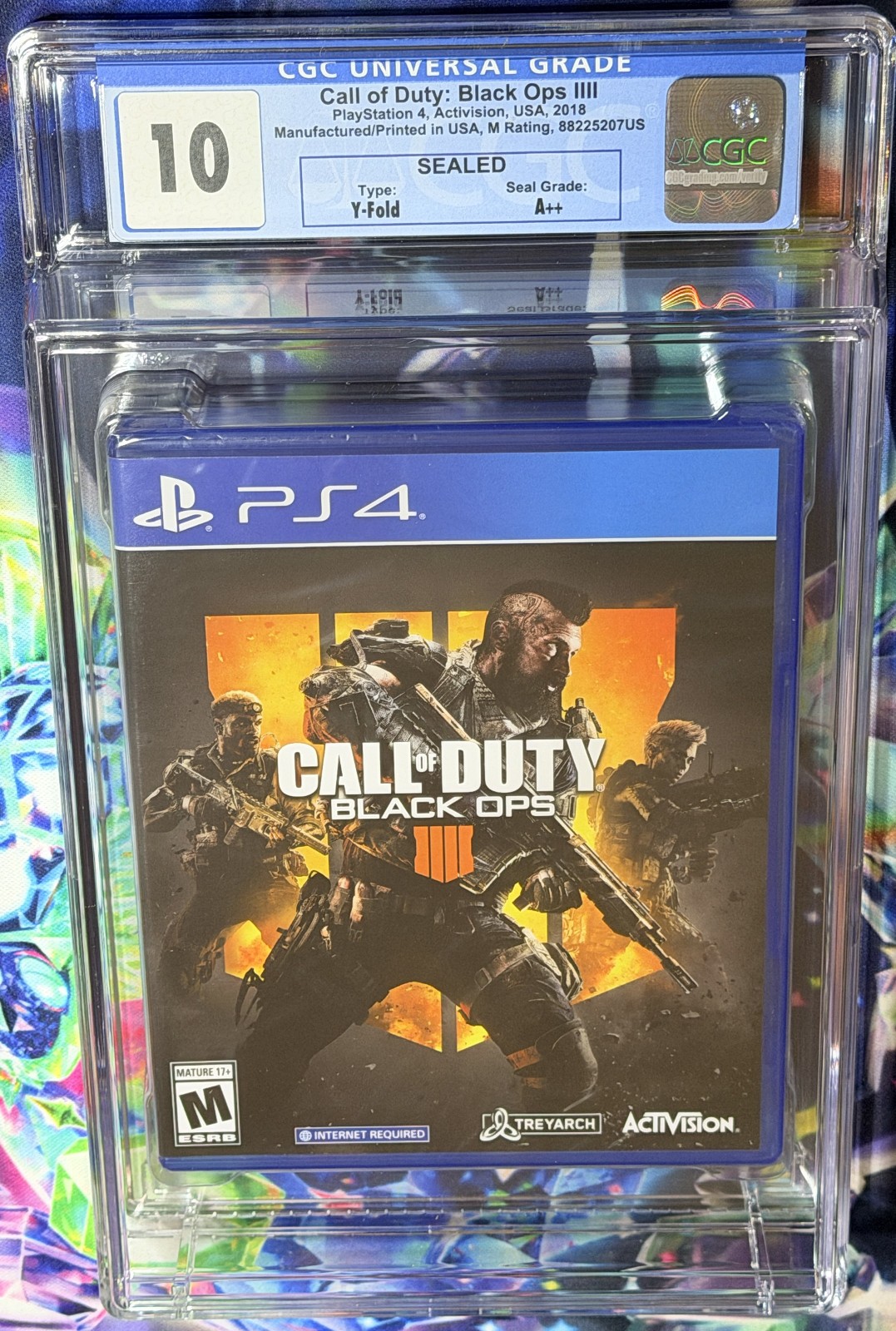 SEALED 2018 PS4 CALL of DUTY BLACK OPS IIII 4 CGC Graded 10 A++ Seal MADE IN USA