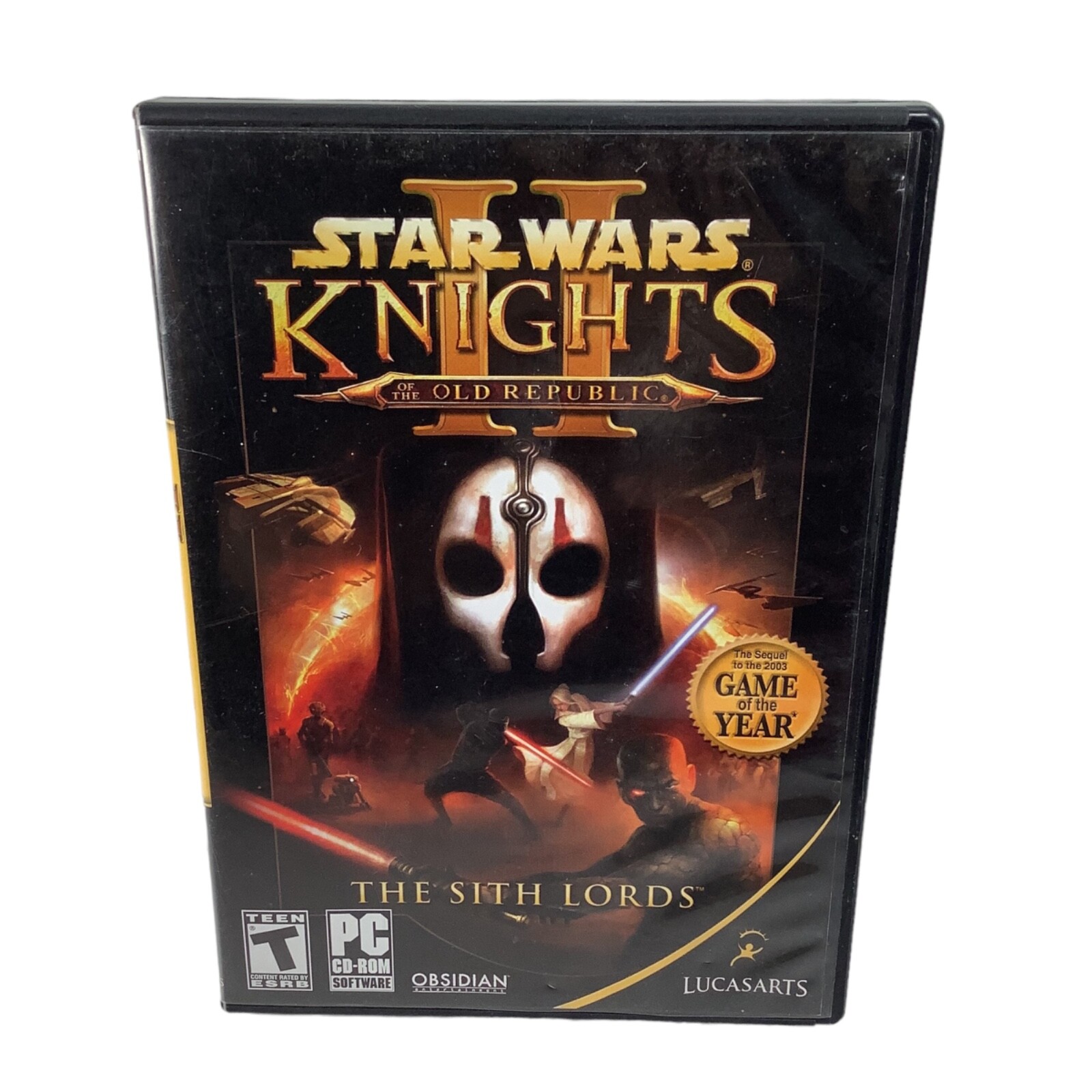 Star Wars Knights of the Old Republic 2 The Sith Lords PC Lucasarts 4 Disc Set