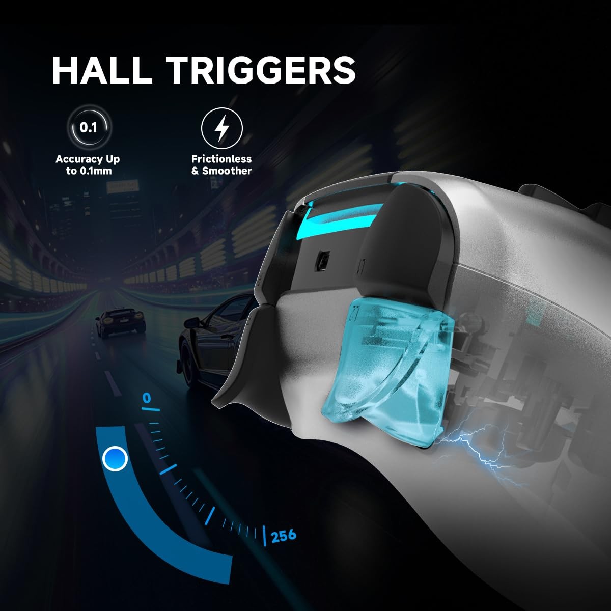PS5 Wireless Pro: Hall Effect No-Drift, 4 Back Buttons, RGB for PC/Mobile