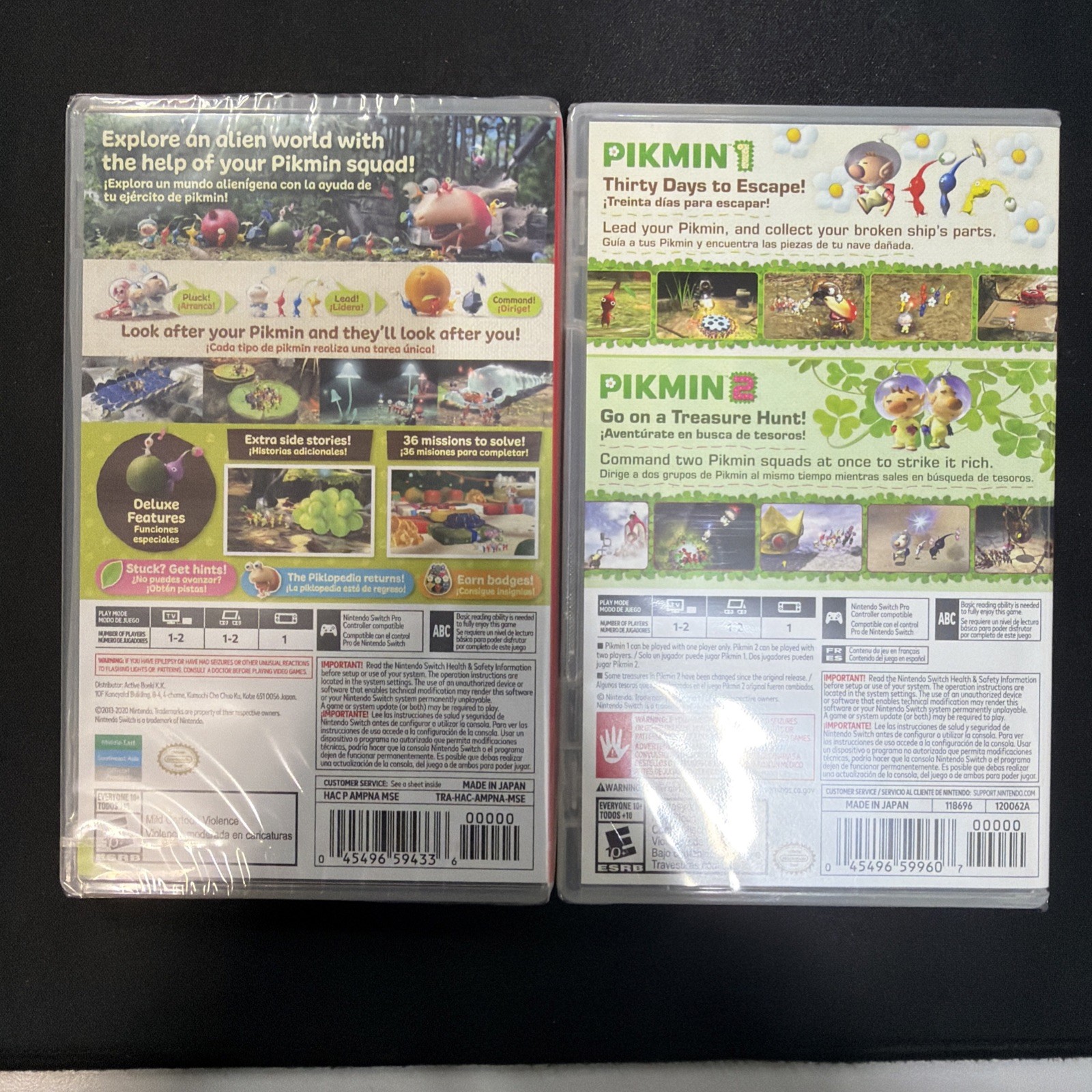 Nintendo Switch Game Bundle Pikmin 1+2 And Pikmin 3 Brand New Sealed