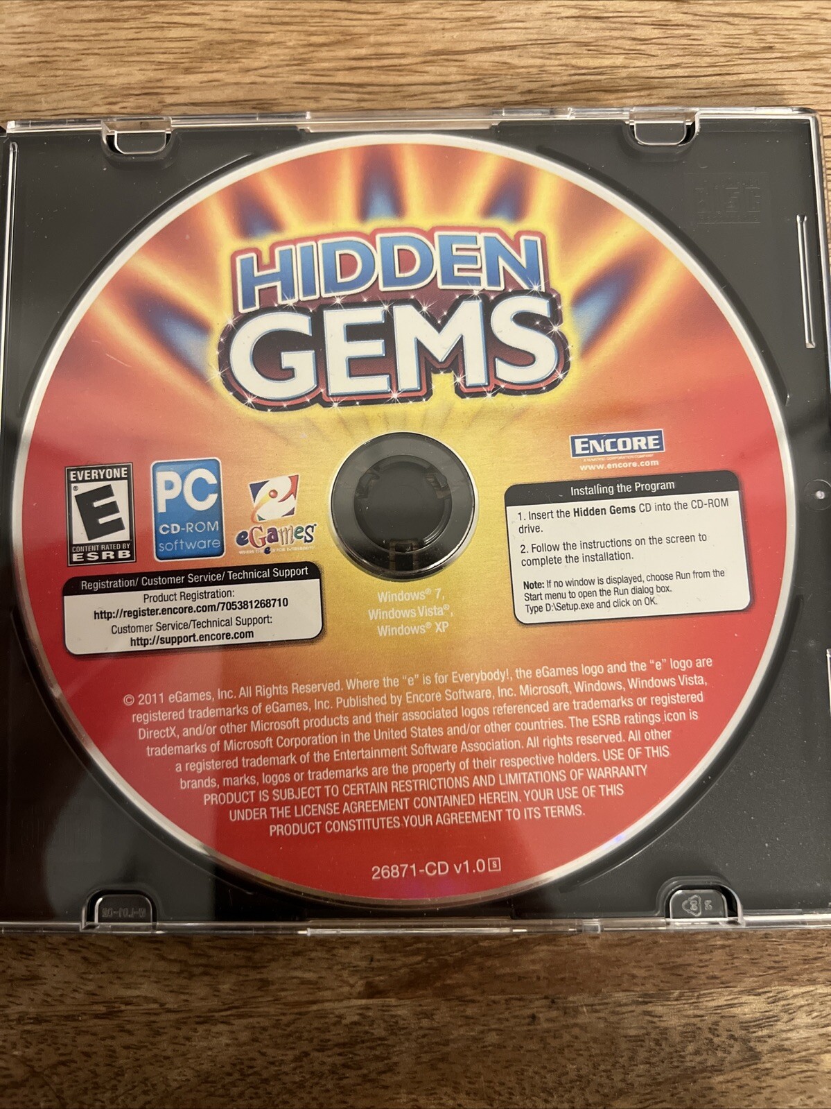 Hidden Gems Pc Cd-ROM Video Game E-Everyone (Disc Only)
