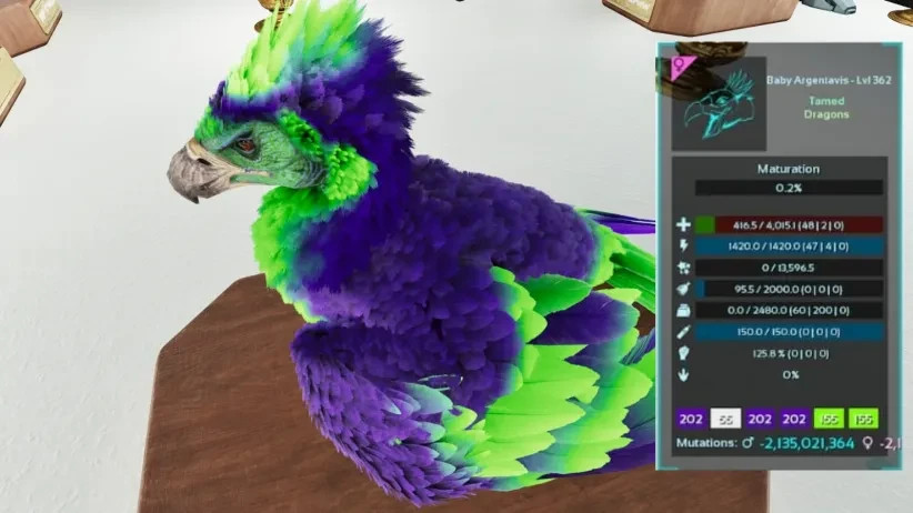 🔥ARK Survival Ascended OFFICIAL PVE – PAIR ADULT DINOS JOKER TOP STATS