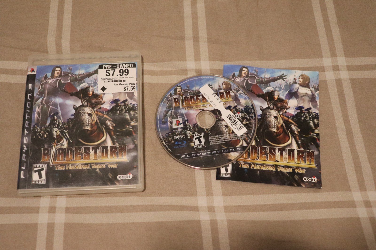Bladestorm: The Hundred Years‘ War ( PlayStation 3, 2007) CIB. Tested and works