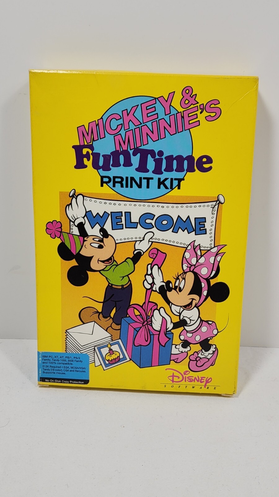 Disney Mickey and Minnie’s Fun Time Print Kit Vintage PC Software, 3.5″ Disk