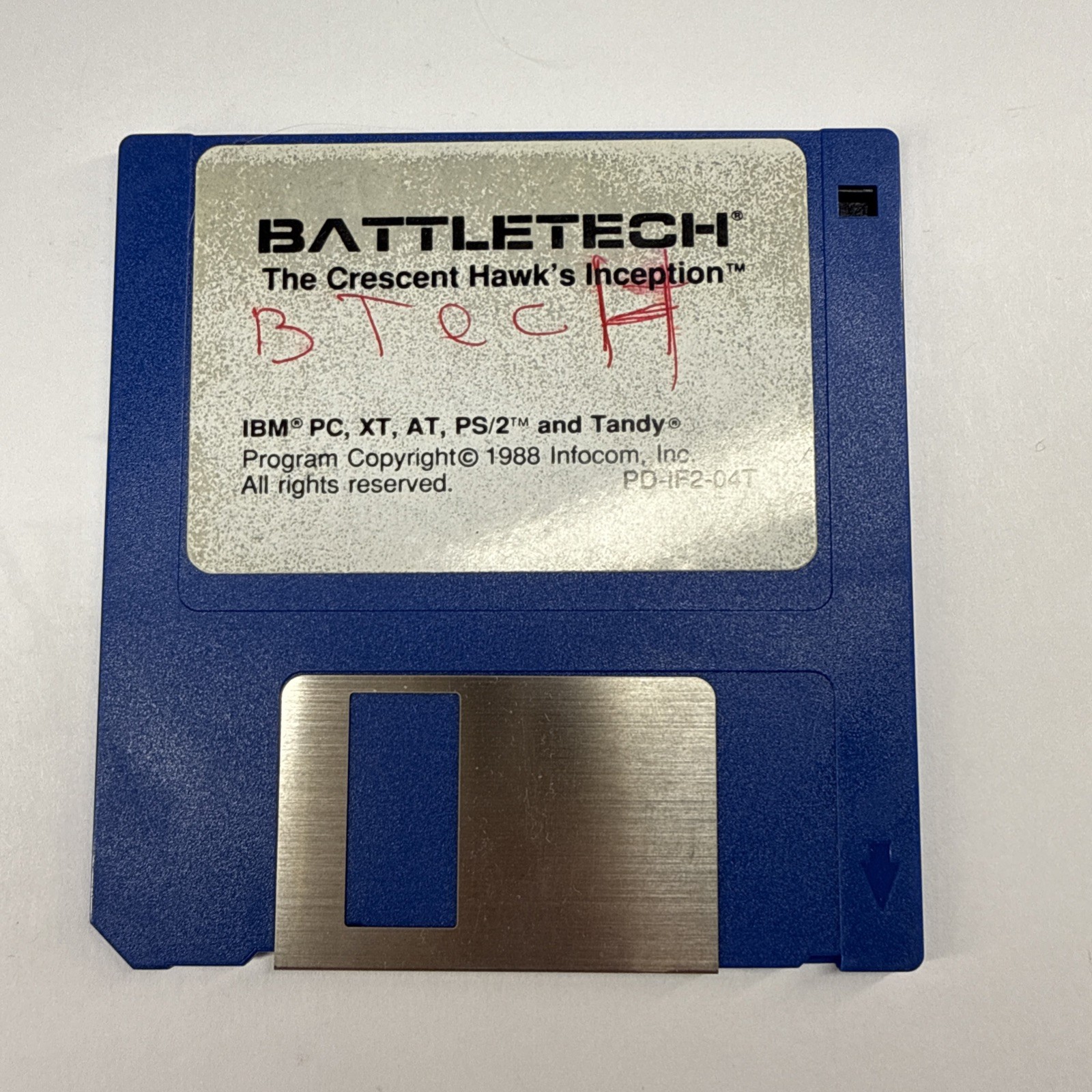 Battletech Crescent Hawk’s Inception 3 1/2″ Floppy Disk Amiga Computer Game 1989
