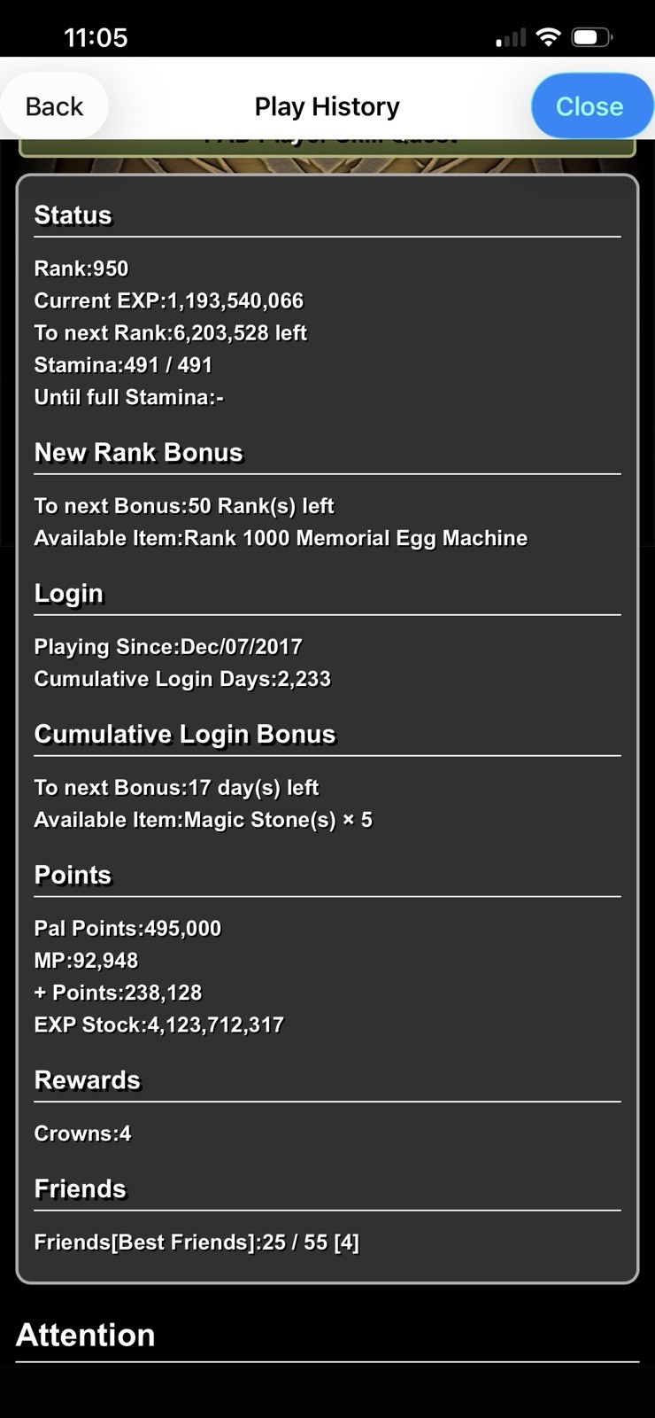 Puzzle and Dragons Account Rank 950 Android iOS Multiplayer