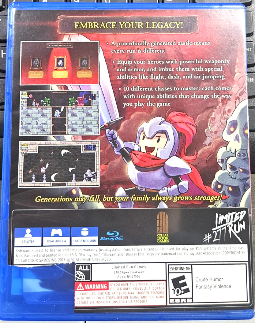 Rogue Legacy (Limited Run #277) – (PS4) PlayStation 4