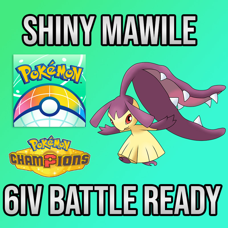 ✨6IV SHINY Mawile + EVS🚀 POKEMON HOME✨Champions✨Online delivery⚡