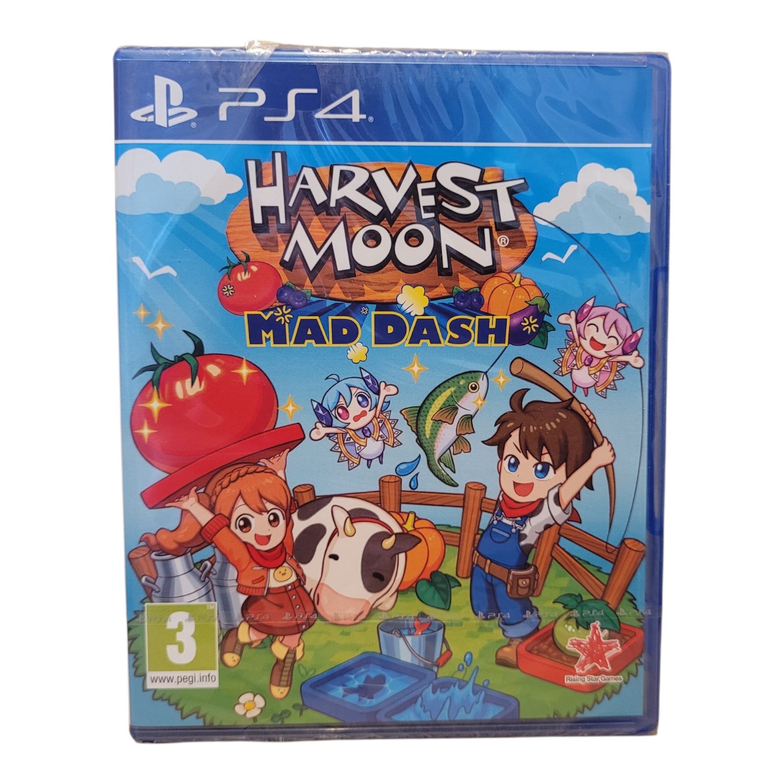 Harvest Moon Mad Dash PS4 PS5 Compatible Game New Sealed Cellophane ripped