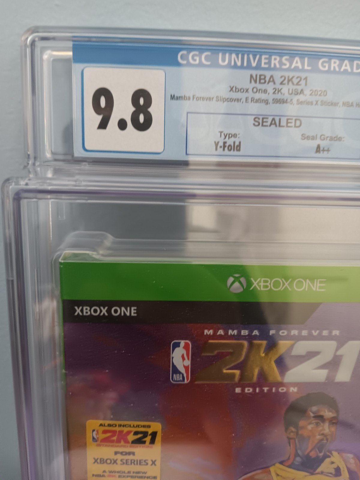 2K NBA 2K21 Mamba Forever Edition Xbox One CGC 9.8 Sealed E 2020