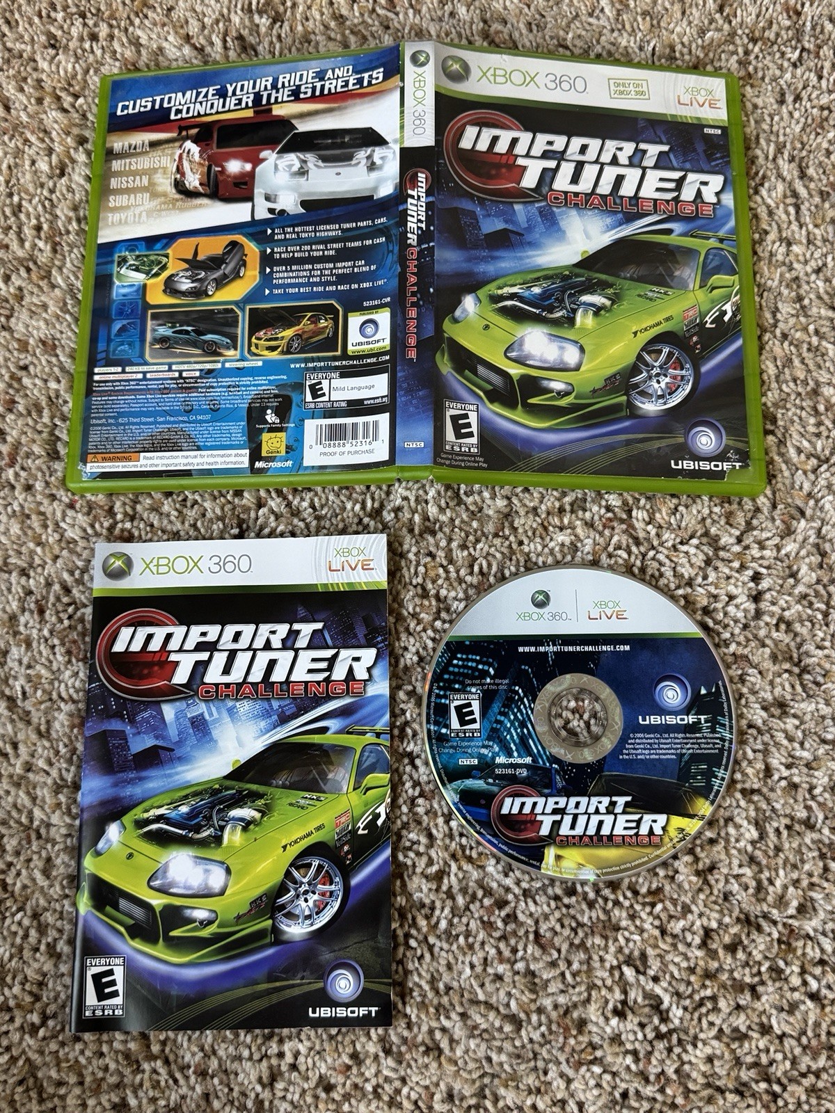 Import Tuner Challenge – Microsoft Xbox 360, Complete USA Version, Rare
