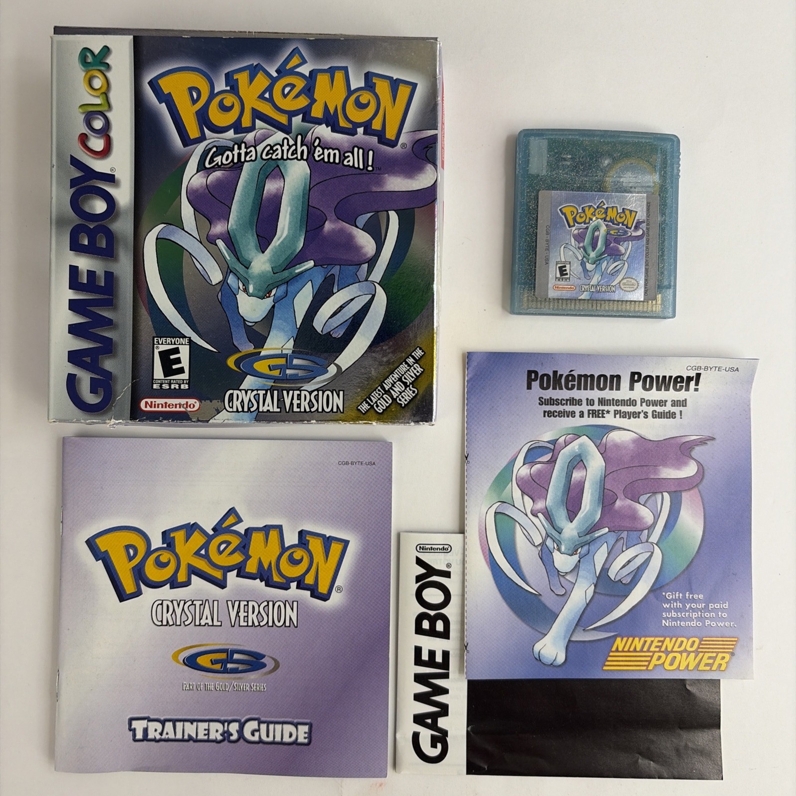 Pokemon Crystal Version Complete Box MISPRINT Authentic CIB Game Boy Color