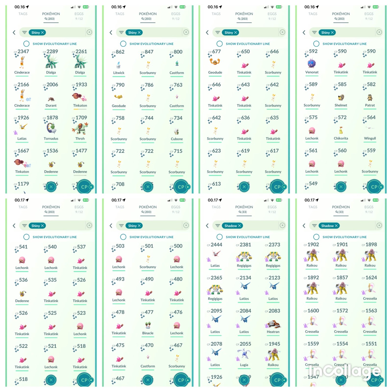 Poke AccGo|Lvl60|101 Legendaries|203 Shinies|Instan Deliver 24/7