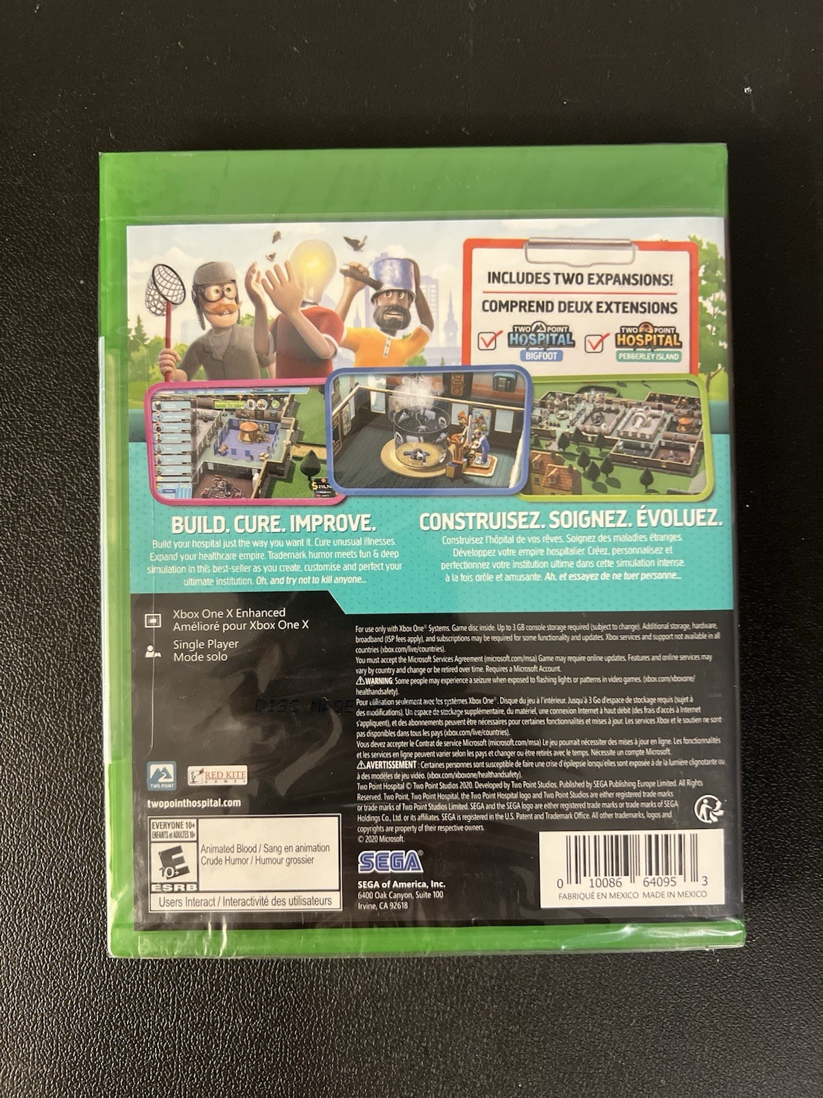 Two Point Hospital (Xbox One) Sega With Two Expansions Included New Sealed