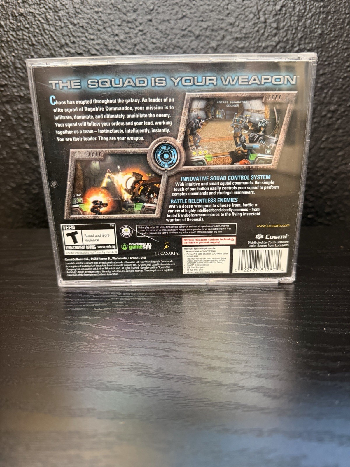 LucasArts Star Wars: Republic Commando PC DVD-ROM Shooter Game – Manual Included
