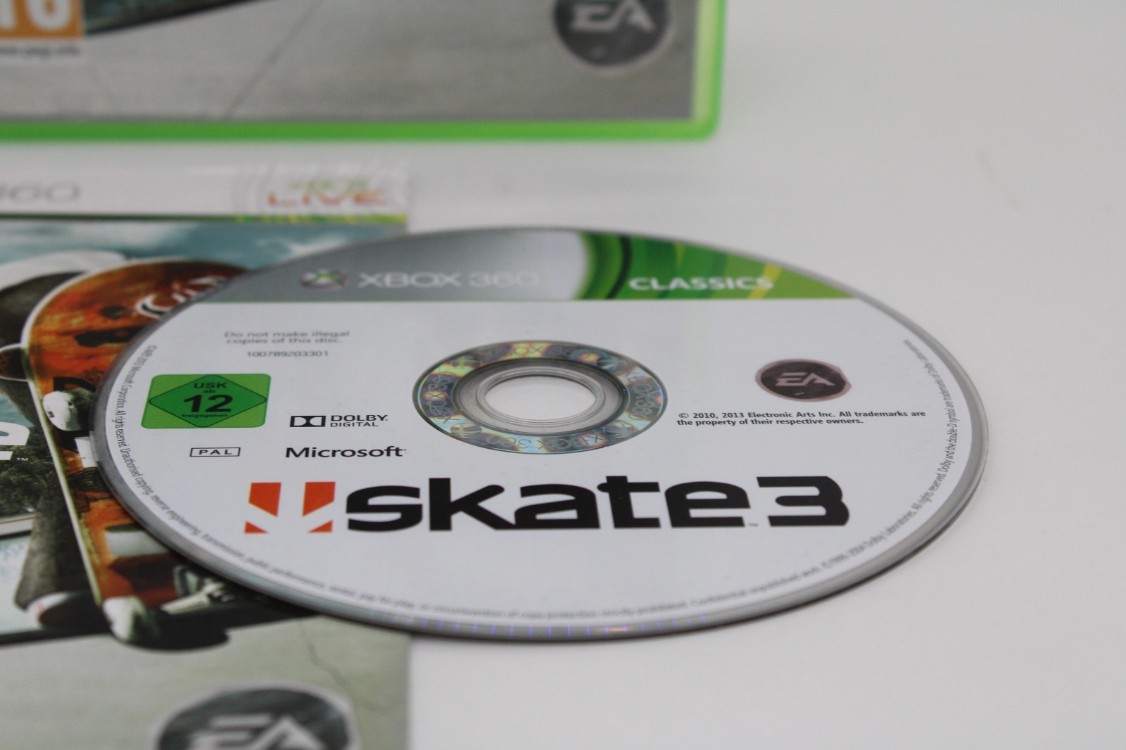 Refurbished Xbox 360 Skate 3 Complete CIB PEGI 16 PAL Import Excellent Mint